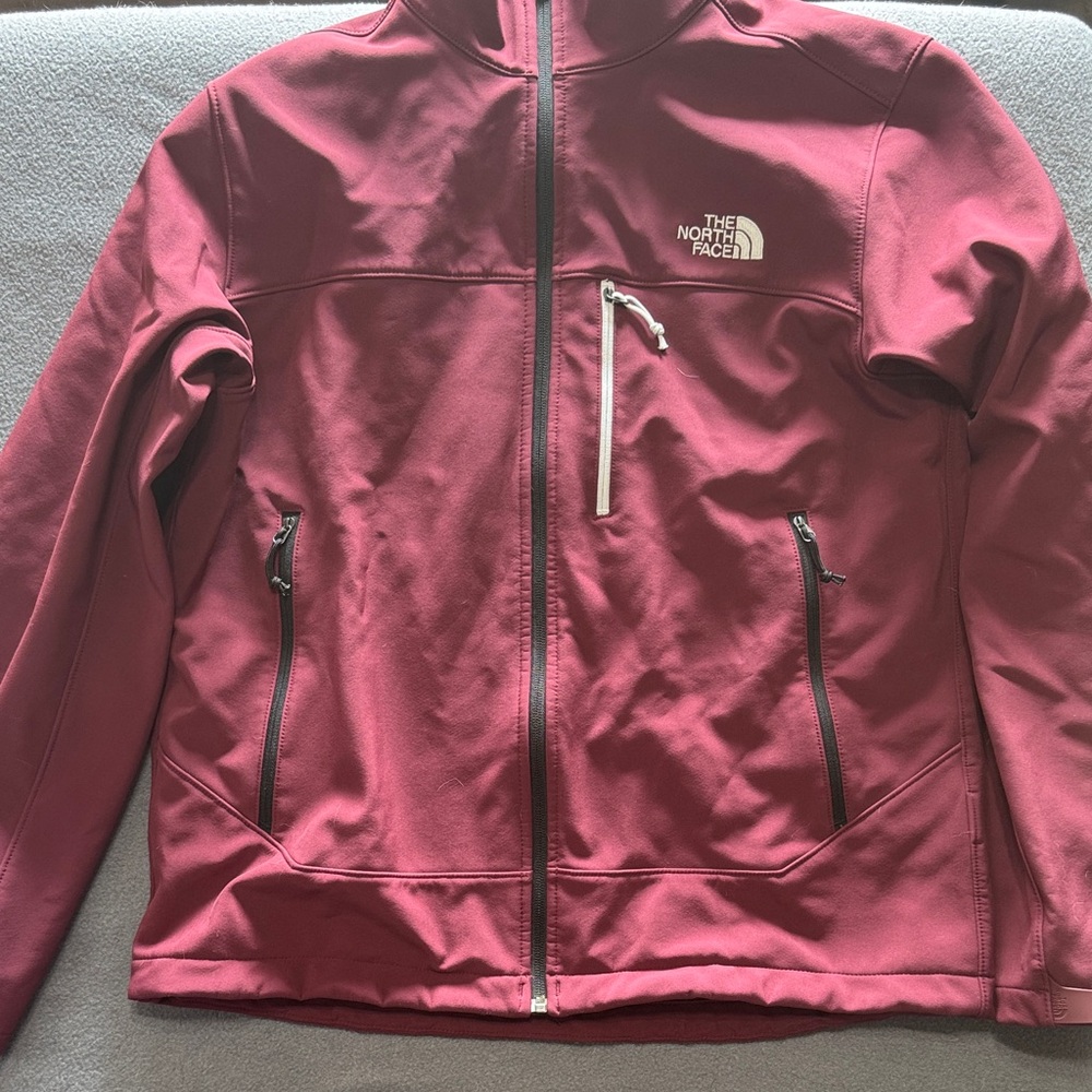The North Face Maroon Softshell Jacket